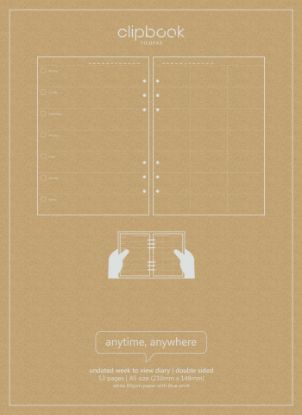 Picture of C/Book A5 Undated Week (R) To View Diary