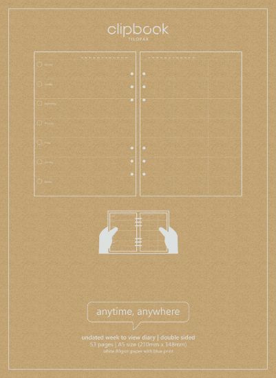 Picture of C/Book A5 Undated Week (R) To View Diary