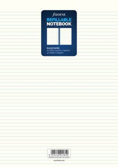 Picture of N/Book A4 White Note Paper (R) Ruled Notepaper