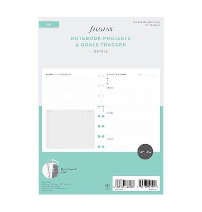 Picture of N/Book A5 Projects And Goals (R) Tracker 55 Sheets 80Gsm