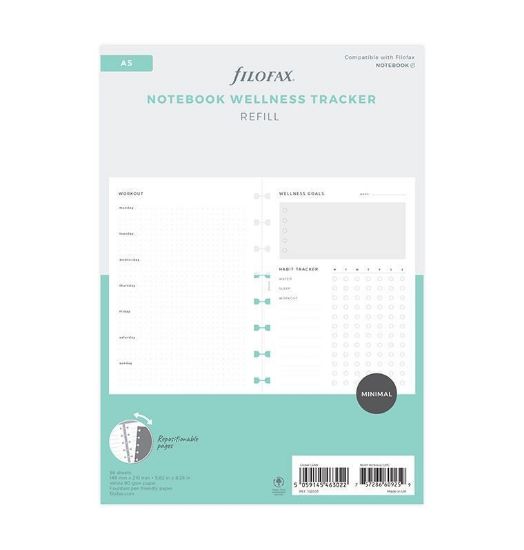 Picture of N/Book A5 Wellness Tracker (R) 55 Sheets 80Gsm