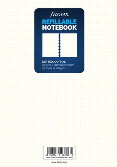 Picture of N/Book A5 White Note Paper (R) Dotted 
