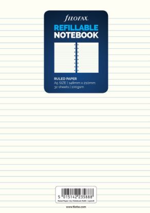 Picture of N/Book A5 White Note Paper (R) Ruled 