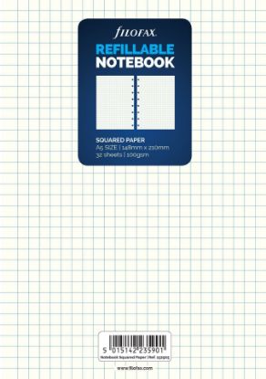 Picture of N/Book A5 White Note Paper (R) Squared  