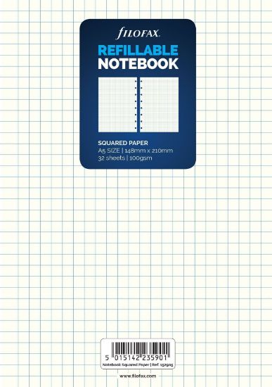 Picture of N/Book A5 White Note Paper (R) Squared  