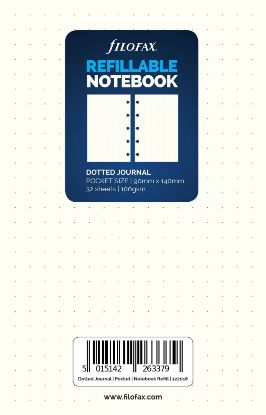 Picture of N/Book Pocket White Note Paper (R) Dotted 