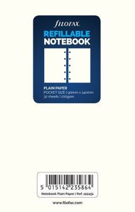 Picture of N/Book Pocket White Note Paper (R) Plain Note 