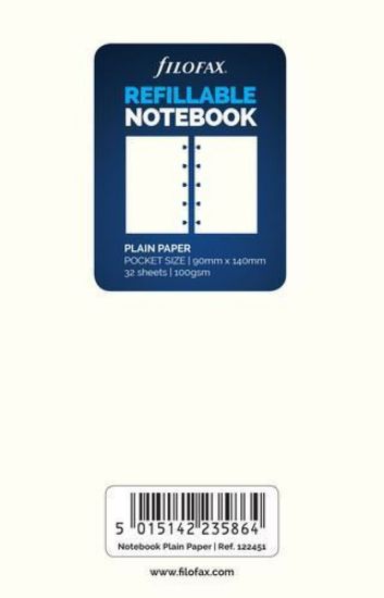 Picture of N/Book Pocket White Note Paper (R) Plain Note 