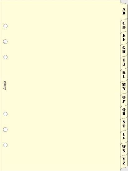 Picture of Org A5 A-Z Index (R) 2 Letters Per Tab Cream