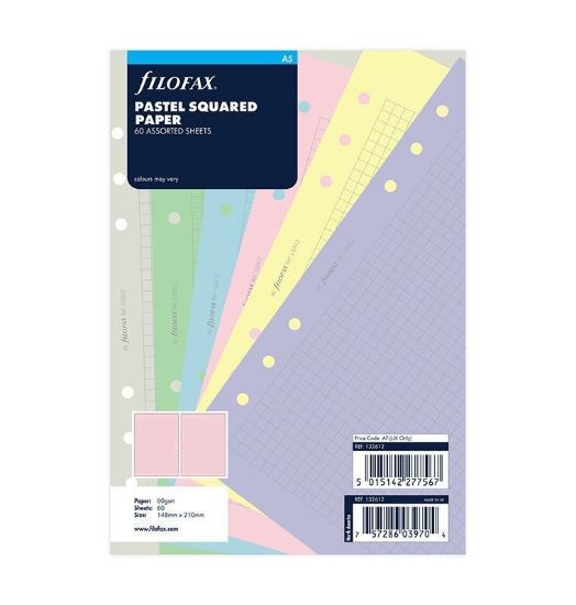 Picture of Org A5 Refill Squared (R) Pastel Colours