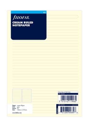 Picture of Org A5 Ruled Notepaper (R) Cotton Cream