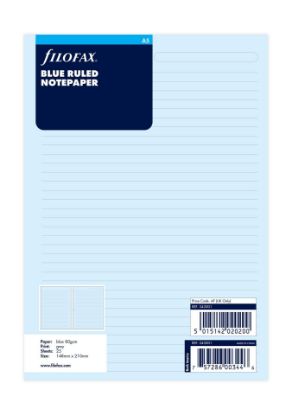 Picture of Org A5 Ruled Notepaper Blue (R)