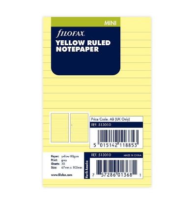 Picture of Org Mini Ruled Notepaper (R) Yellow