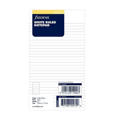 Picture of Org Personal Ruled Note Pad (R) Punched Notepad Whit