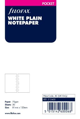 Picture of Org Poct Plain Notepaper White (R)