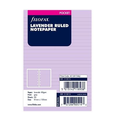 Picture of Org Poct Ruled Notepaper (R)  Lavender
