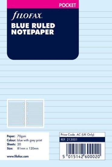 Picture of Org Poct Ruled Notepaper Blue (R)