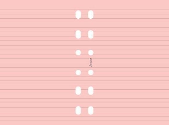 Picture of Org Poct Ruled Notepaper Pink (R)