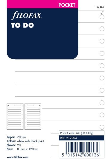 Picture of Org Poct To Do List (R) - White Paper
