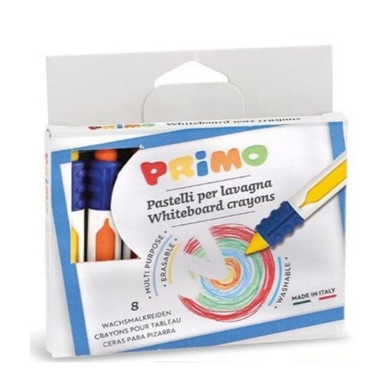 Picture of 8 Wax-Dry Erase Crayon Wht Brd