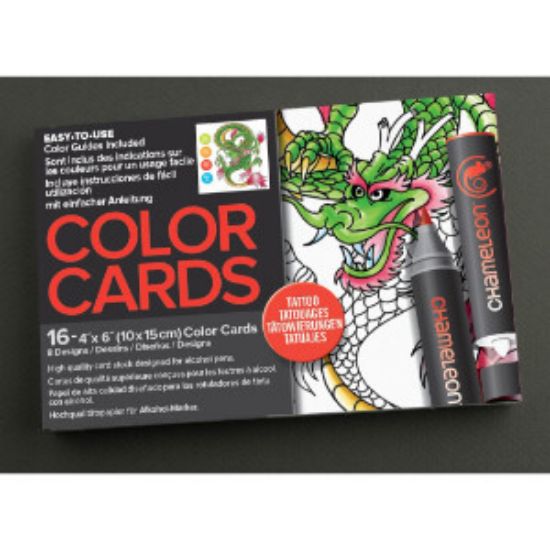 Picture of Chameleon Color Card Tattoo