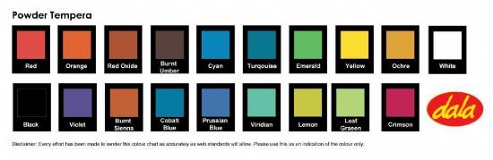 Picture of Dala Powder Temp 4Kg Bag - Various Colours Available