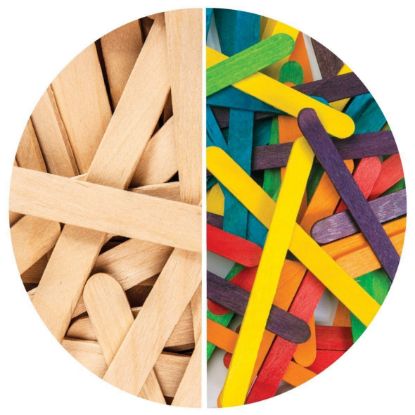 Picture of Dala Wide Sucker Stick 50Pcs Coloured