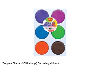 Picture of Tempera Block Kit 6 Primary