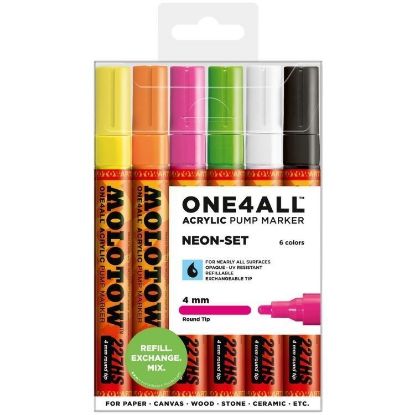 Picture of Acrylic Marker 4Mm Neon 6Pc