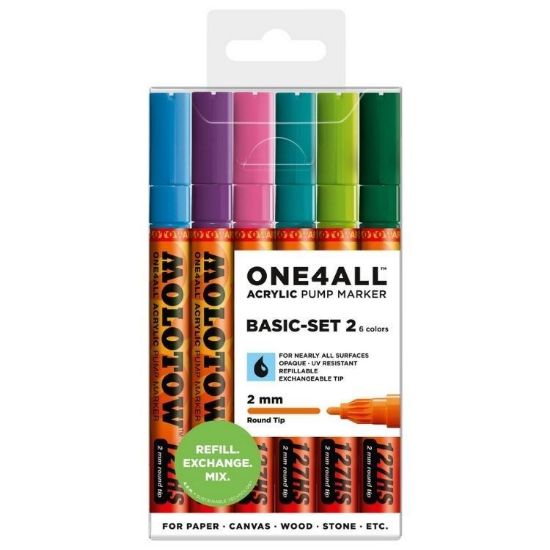 Picture of Acrylic Marker 2Mm Basic #2 6Pc