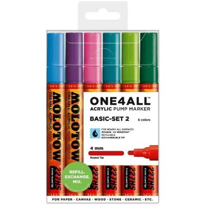 Picture of Acrylic Marker 4Mm Basic #2 6Pc