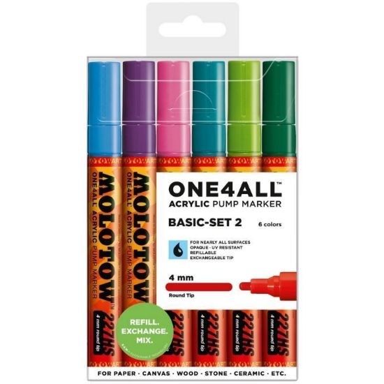 Picture of Acrylic Marker 4Mm Basic #2 6Pc